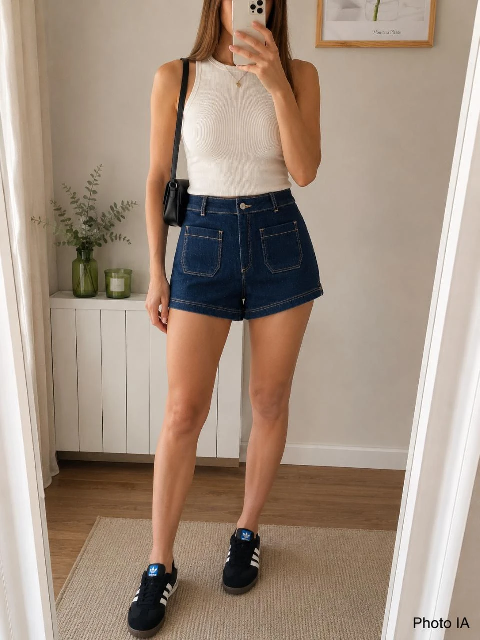 Short en jean Karl Marc John XS (34) Neuf avec étiquette été plage chic – photo 2